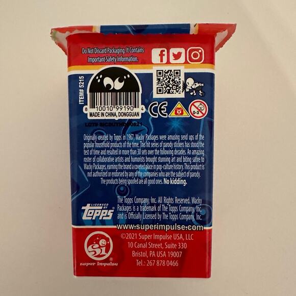 New/Sealed Official Wacky Packages Minis 3D Puny Products from Series 3 - Picture 4 of 5